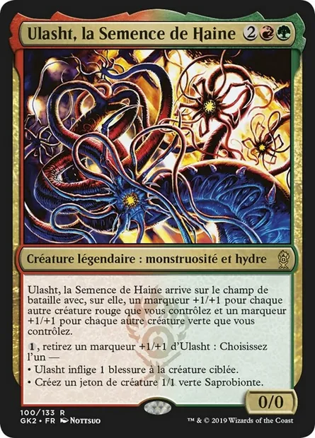 Ulasht, la Semence de Haine, carte Magic GK2 100 — extension RNA Guild Kit