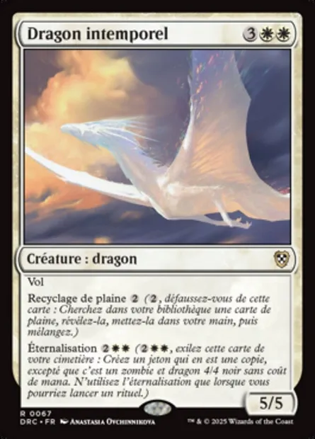 Dragon intemporel, carte Magic DRC 67 — extension Aetherdrift Commander