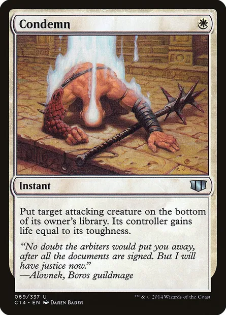 Condemn, Magic card C14 69 — Commander 2014 set