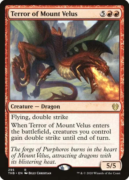Terror of Mount Velus, Magic card THB 295 — Theros Beyond Death set