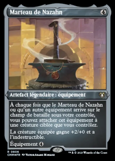 Marteau de Nazahn, carte Magic CMM 606 — extension Commander Masters
