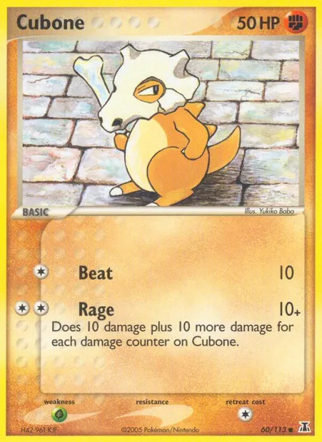 Cubone, Pokémon card DS 60 — Delta Species set