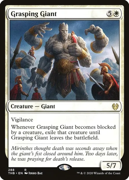 Grasping Giant, Magic card THB 288 — Theros Beyond Death set