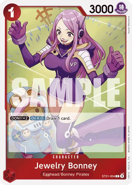 Jewelry Bonney, One Piece card ST21-004 — GEAR5 set