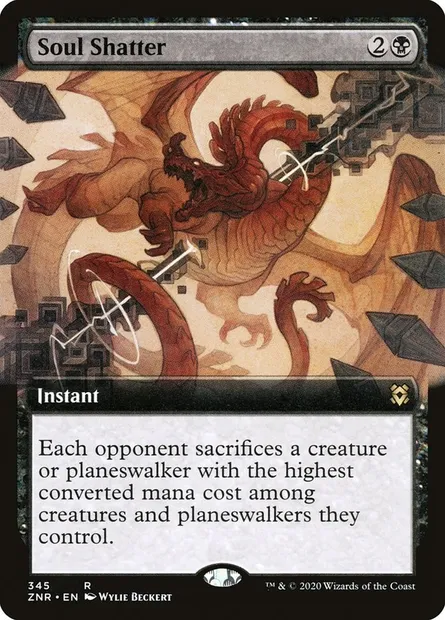 Soul Shatter, Magic card ZNR 345 — Zendikar Rising set