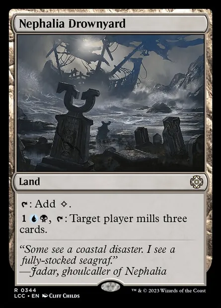 Nephalia Drownyard, Magic card LCC 344 — The Lost Caverns of Ixalan Commander set