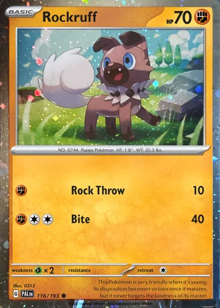 Rockruff, Pokémon card TDX 116 — Theme Deck & Blisters Exclusives set