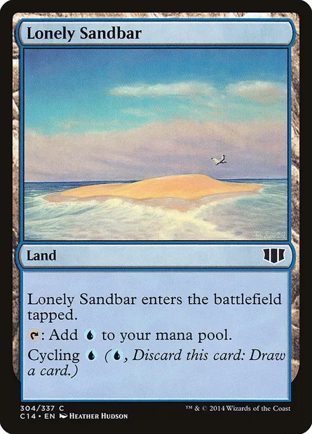 Lonely Sandbar, Magic card C14 304 — Commander 2014 set