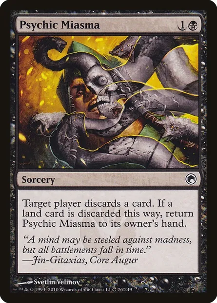 Psychic Miasma, Magic card SOM 76 — Scars of Mirrodin set
