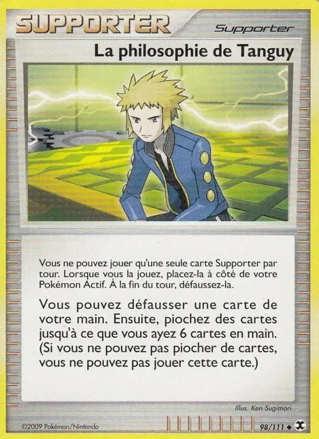 La Philosophie de Tanguy, carte Pokémon RR 98 — extension Rivaux Émergeants