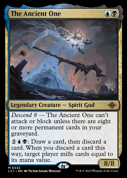 The Ancient One, Magic card PLCI 222p — The Lost Caverns of Ixalan Promos set