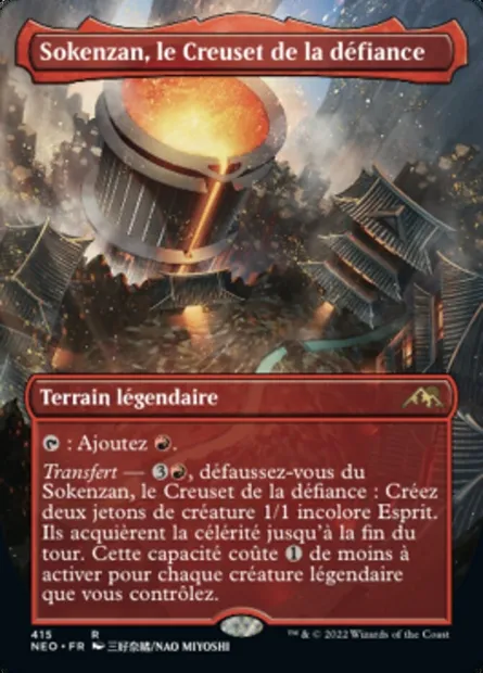 Sokenzan, le Creuset de la défiance, carte Magic NEO 415 — extension Kamigawa: La Dynastie Néon