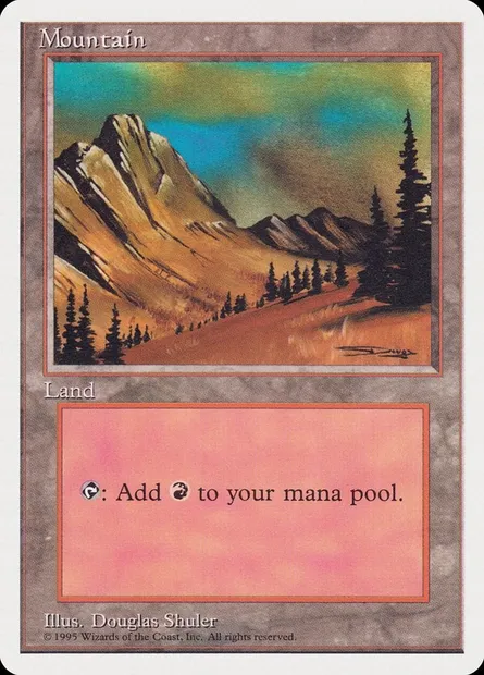 Montagne, carte Magic RQS 62 — extension Rivals Quick Start Set