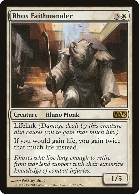 Rhox Faithmender, Magic card M13 29 — Magic 2013 set