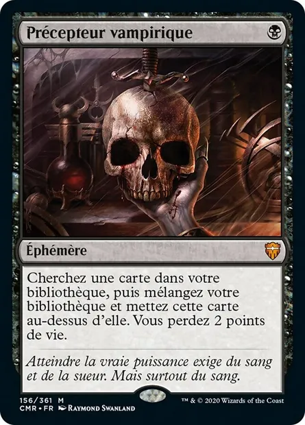 Précepteur vampirique, carte Magic CMR 156 — extension Commander Legends