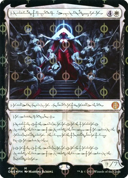 Elesh Norn, Mère des machines, carte Magic ONE 418 — extension Tous Phyrexians