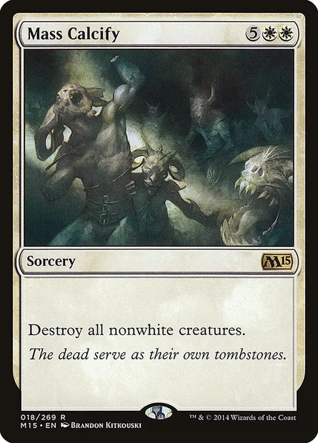 Mass Calcify, Magic card M15 18 — Magic 2015 set
