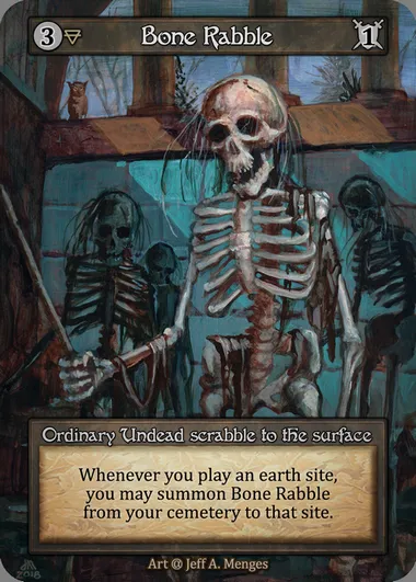 Bone Rabble, carte Sorcery ALP 030 — extension Alpha
