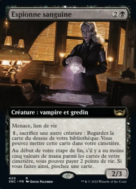 Espionne sanguine, carte Magic SNC 420 — extension Les rues de la Nouvelle-Capenna