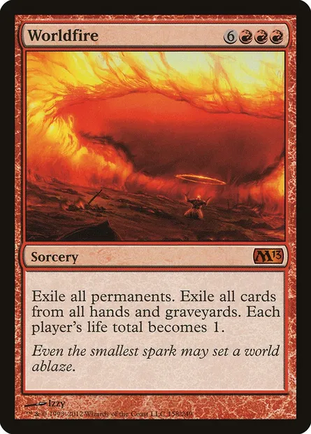 Worldfire, Magic card M13 158 — Magic 2013 set