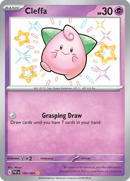 Cleffa, Pokémon card PAF 150 — Paldean Fates set