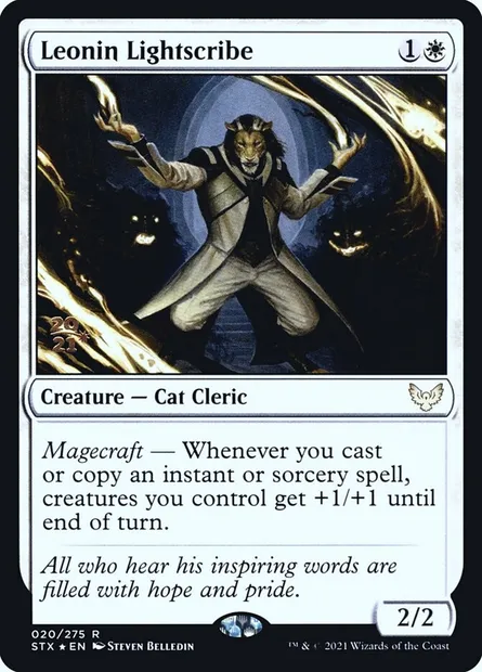 Leonin Lightscribe, Magic card PSTX 20s — Strixhaven: School of Mages Promos set