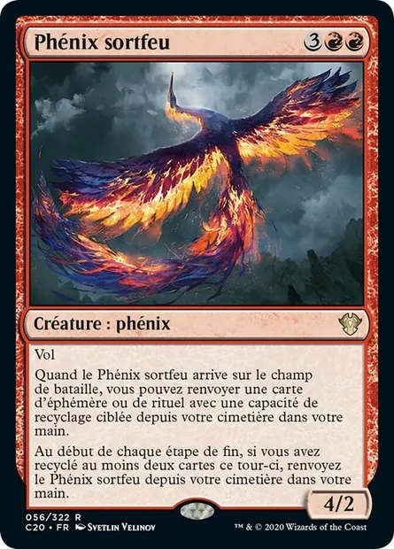 Phénix sortfeu, carte Magic C20 56 — extension Commander 2020