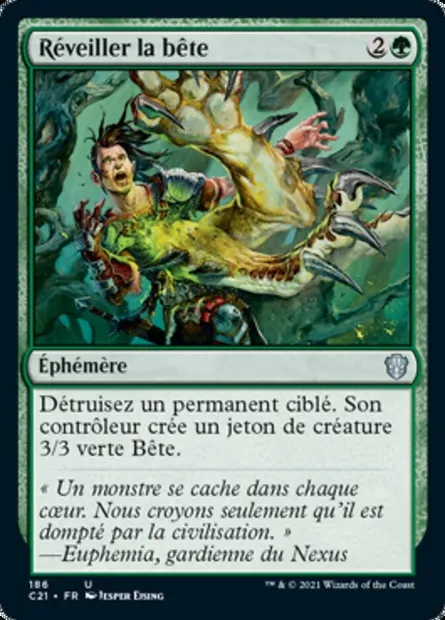 Réveiller la bête, carte Magic C21 186 — extension Commander 2021