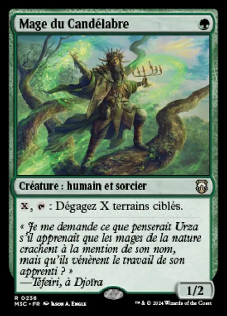 Mage du Candélabre, carte Magic M3C 236 — extension Modern Horizons 3 Commander