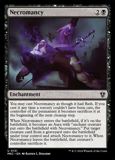 Necromancy, Magic card MKC 131 — Murders at Karlov Manor Commander set
