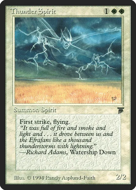 Thunder Spirit, carte Magic LEG 39 — extension Legends