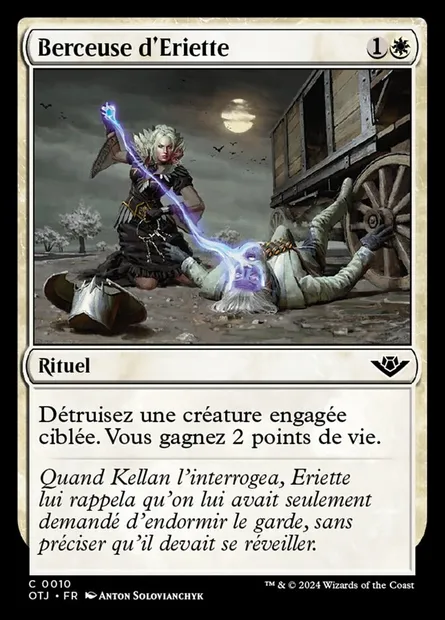 Berceuse d'Eriette, carte Magic OTJ 10 — extension Outlaws of Thunder Junction
