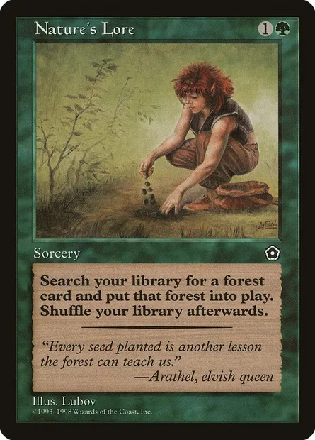Nature's Lore, Magic card P02 135 — Portal Second Age set