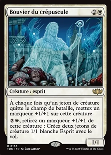 Bouvier du crépuscule, carte Magic TDC 136 — extension Tarkir: Dragonstorm Commander
