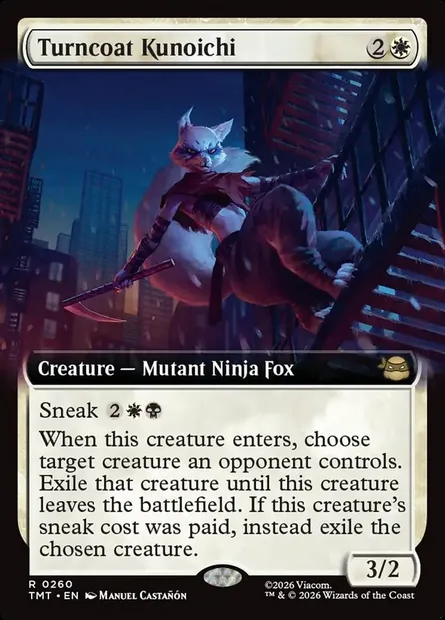 Turncoat Kunoichi, Magic card TMT 260 — Teenage Mutant Ninja Turtles set