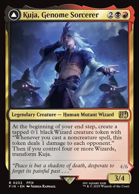 Kuja, Genome Sorcerer // Trance Kuja, Fate Defied, Magic card FIN 232 — Final Fantasy set