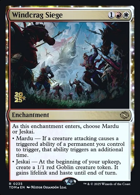 Windcrag Siege, Magic card PTDM 235s — Tarkir: Dragonstorm Promos set