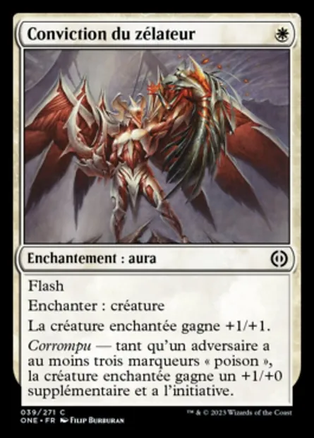 Conviction du zélateur, carte Magic ONE 39 — extension Tous Phyrexians