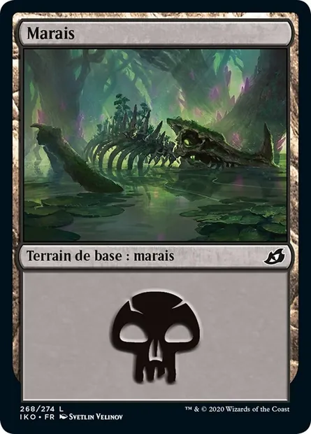Marais, carte Magic IKO 268 — extension Ikoria: Lair of Behemoths