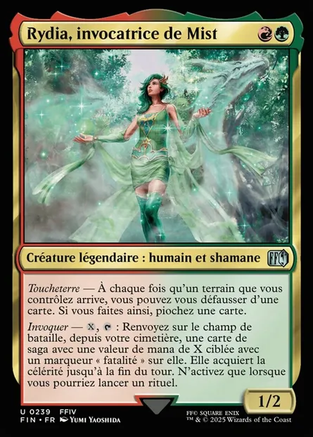 Rydia, invocatrice de Mist, carte Magic FIN 239 — extension Final Fantasy