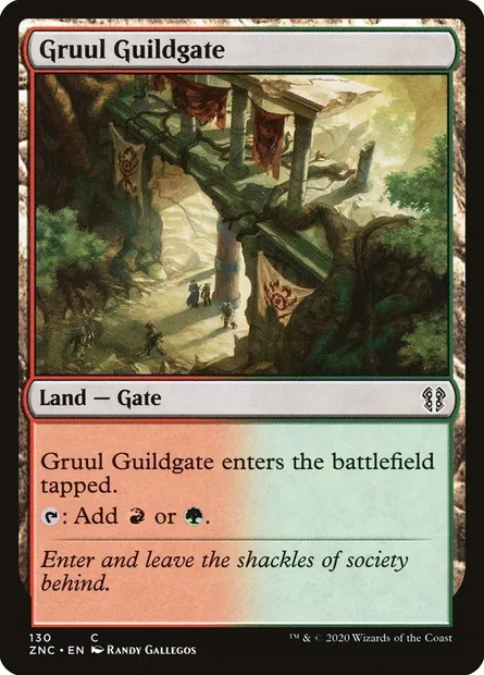 Gruul Guildgate, Magic card ZNC 130 — Zendikar Rising Commander set