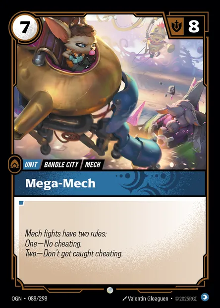 Mega-Mech, carte Riftbound OGN 088 — extension Origins