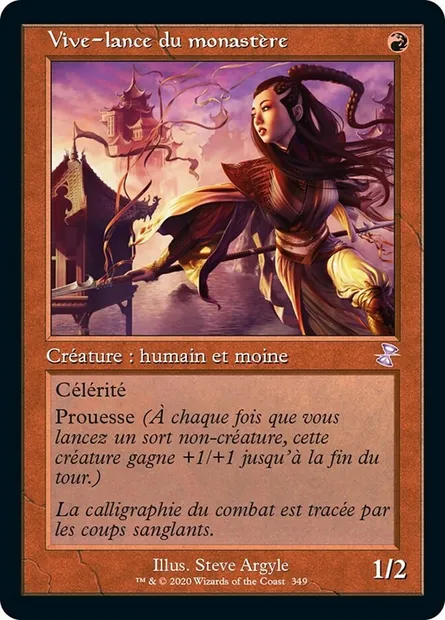 Vive-lance du monastère, carte Magic TSR 349 — extension Spirale Temporelle Remastered