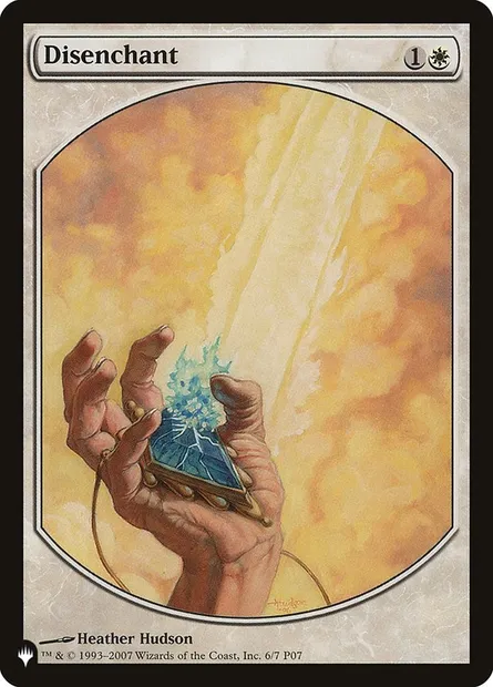 Désenchantement, carte Magic P 07-6 — extension The List