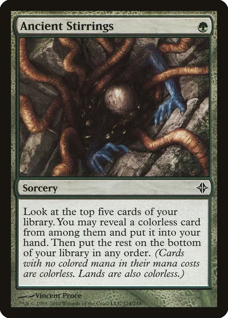 Ancient Stirrings, Magic card ROE 174 — Rise of the Eldrazi set