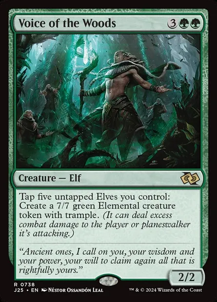 Voice of the Woods, Magic card J25 738 — Foundations Jumpstart set