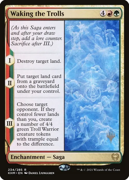 Waking the Trolls, Magic card PKHM 234p — Kaldheim Promos set