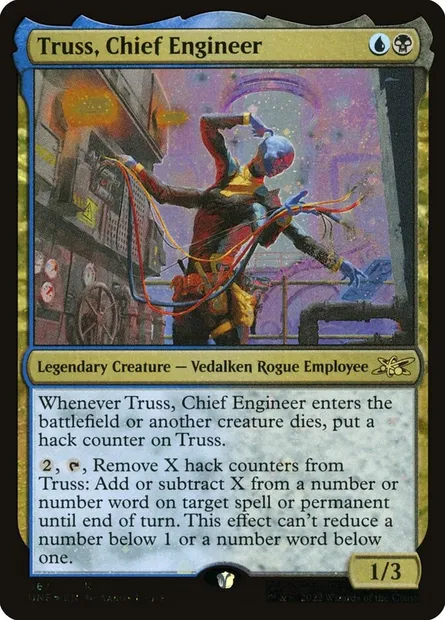 Truss, Chief Engineer, Magic card UNF 467 — Unfinity set