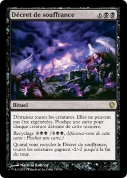 Décret de souffrance, carte Magic C13 72 — extension Commander 2013