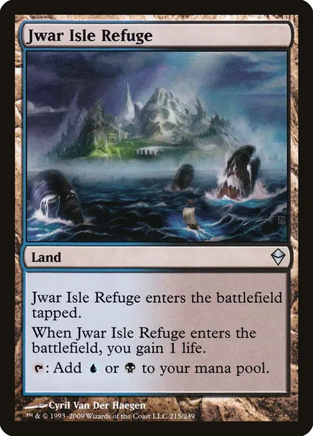 Jwar Isle Refuge, Magic card ZEN 215 — Zendikar set